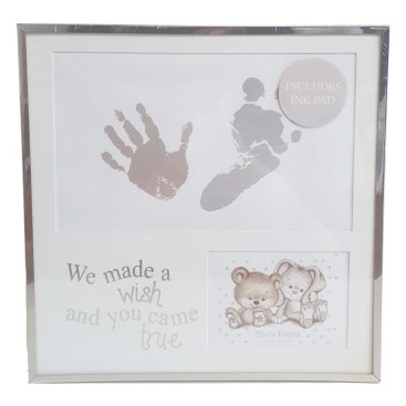 Fotoram Barn Hand Och Fotavtryck - Wish